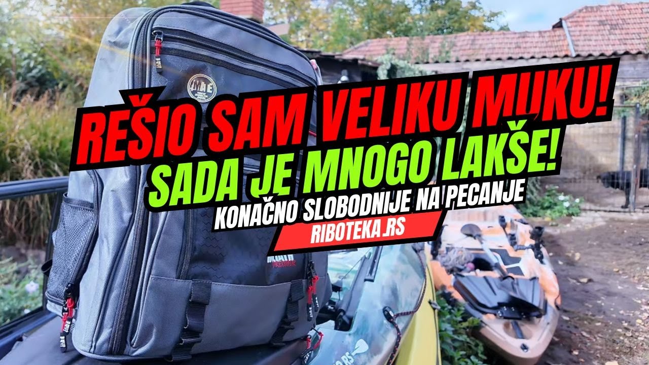 E sada mogu da obiđem veći teren! Ranac za pecanje MATE - Pixel Predator